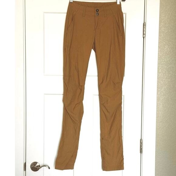 Prana Halle Straight Pant Stretch Zion Womens Size 0 in Earthbound - Picture 3 of 13
